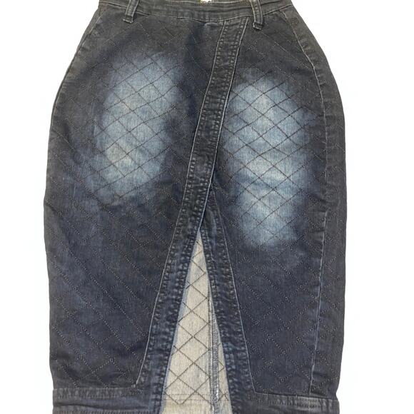 Redfox Premium Denim Jean Crop Top and Skirt set size S - Picture 3 of 8